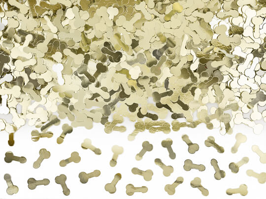 Konfetti | 30 g | Penis | Guld