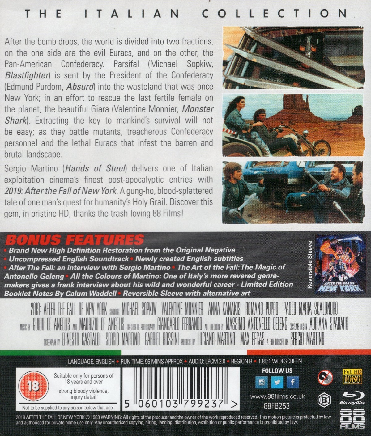 2019: After the Fall of New York (ej svensk text) (Blu-ray) - 2