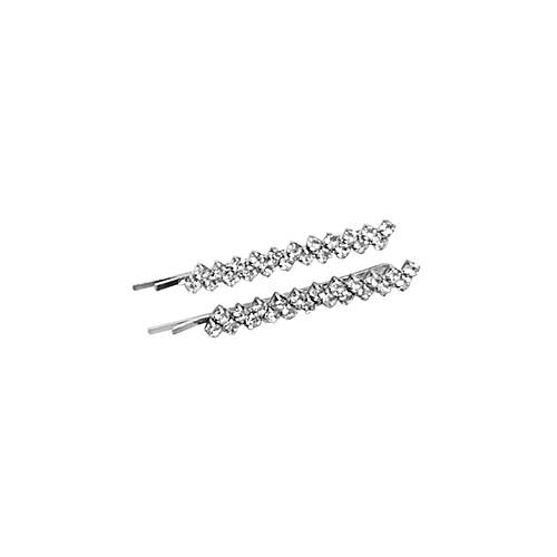 Star Hair Pin Set Silver 2 pcs