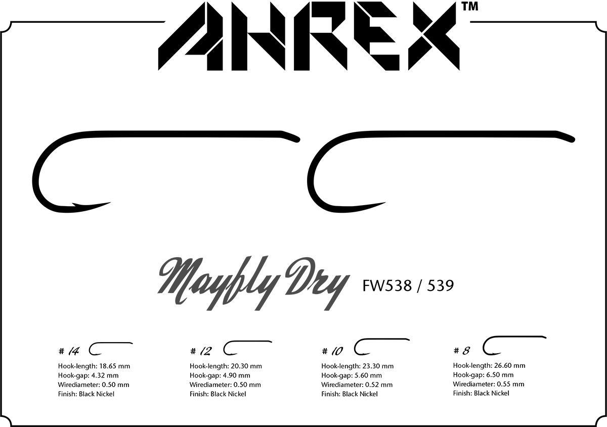 Ahrex FW538 -Mayfly Dry - 2