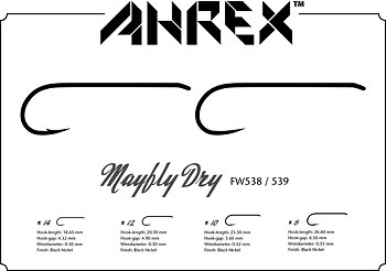 Ahrex FW539 -Mayfly Dry (Barbless)