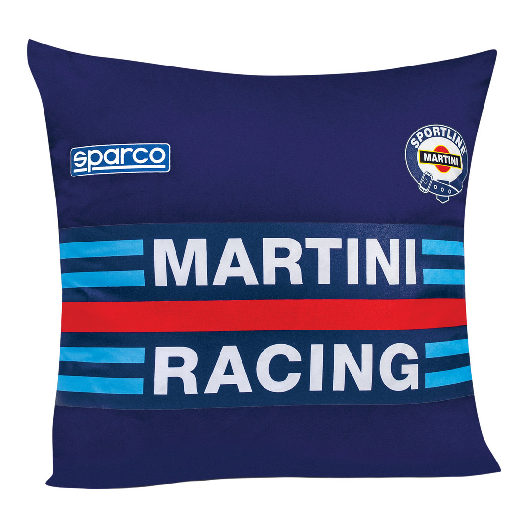 Prydnadskudde, Sparco Martini Racing, Marinblå