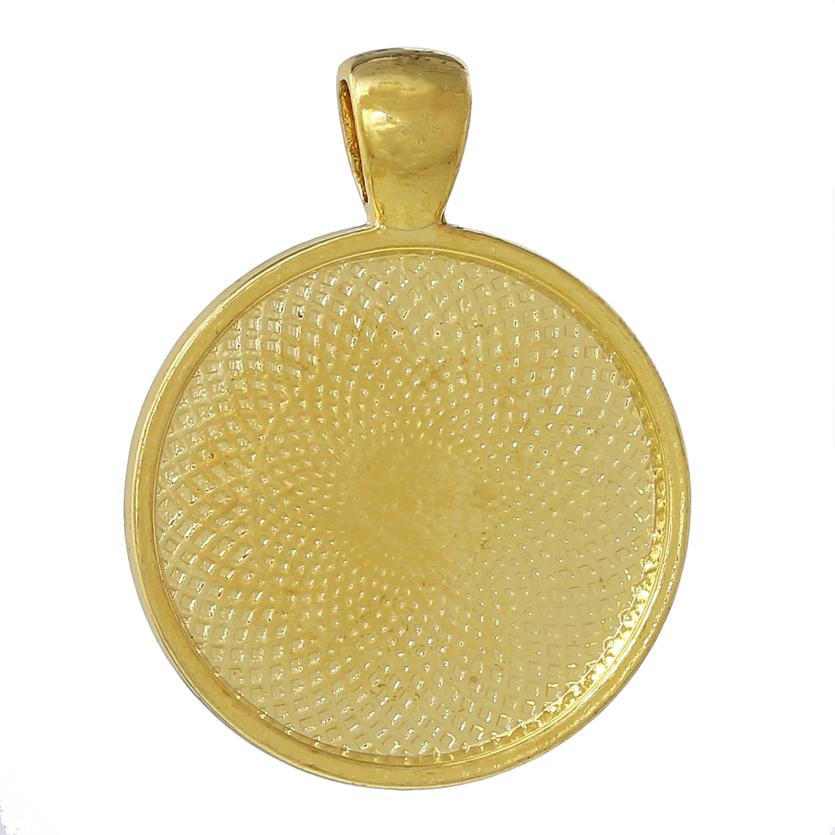 Cabochon/ 25mm, lt Gold - 2