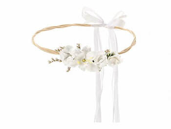 Blomkrans | 18 cm | Vit 