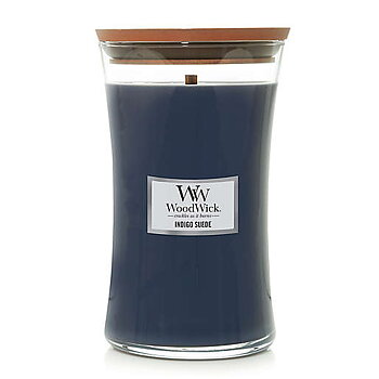 Woodwick Indigo Suede Large