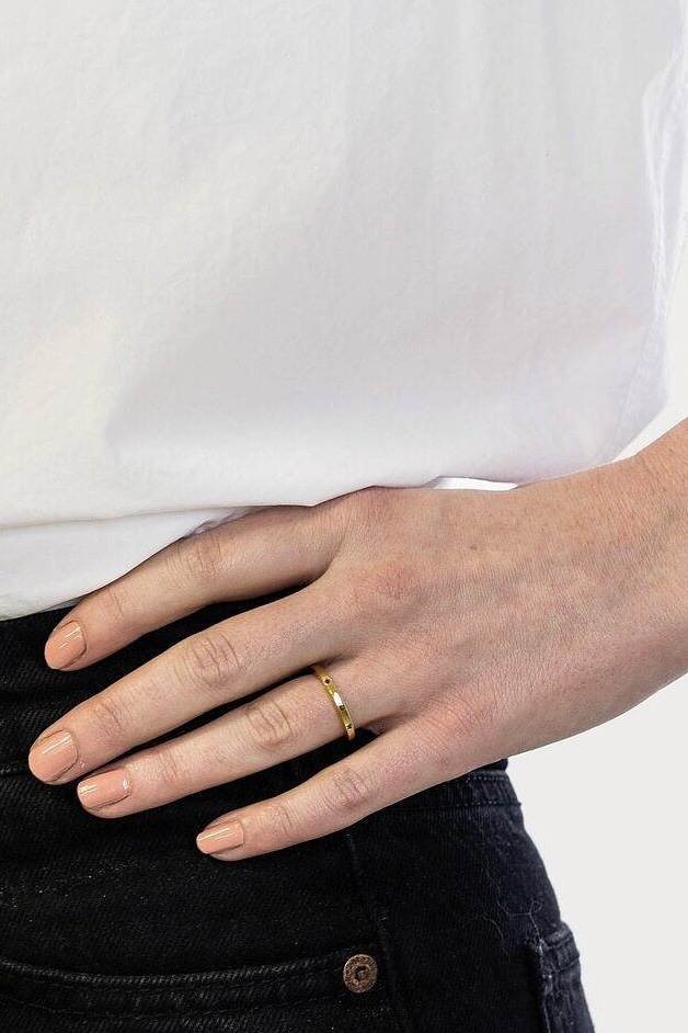 Syster P - Tiny Grace Ring Gold - 2