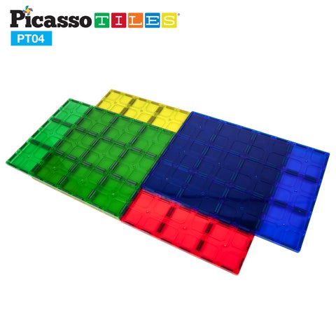 Picasso-Tiles Stor Magnetplatta, XL, 4 Bitar - 4