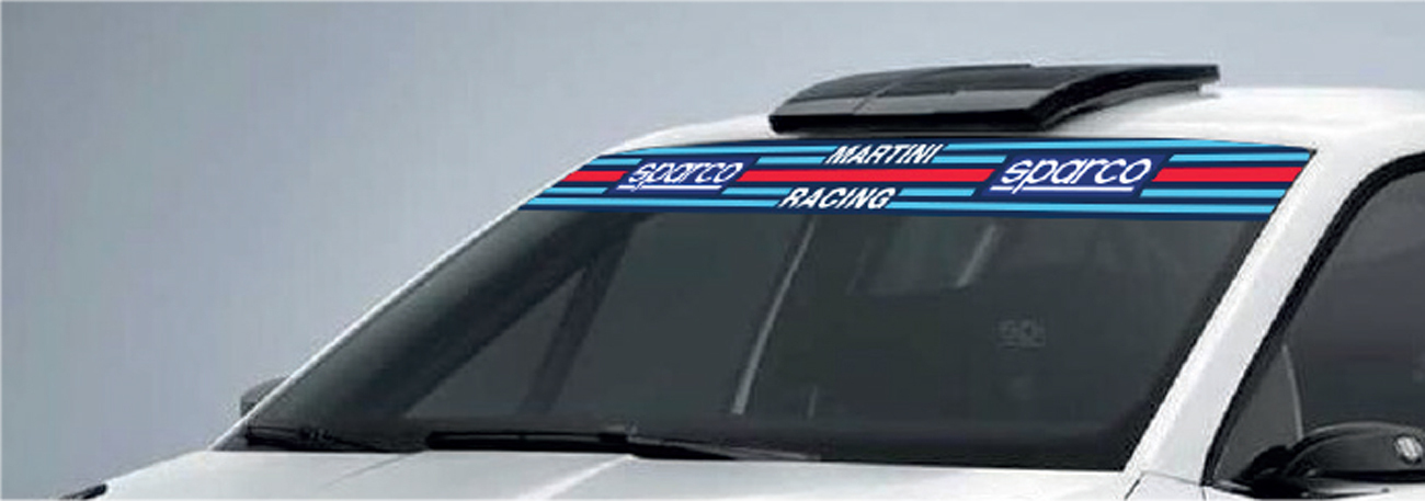 Vindrutedekal för framruta, Sparco, Martini Racing