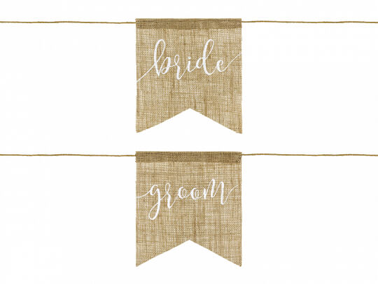 Stolshängare | "Bride" & "Groom" | Jute -1 