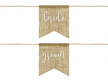 Stolshängare | "Bride" & "Groom" | Jute -1 
