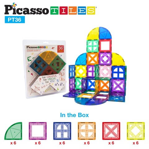 Picasso-Tiles 36 bitar - 8