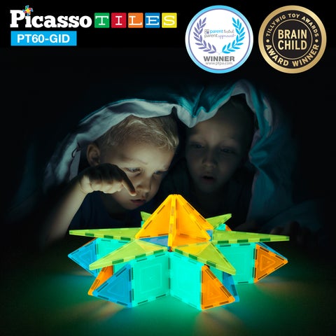 Picasso-Tiles 60 bitar Glow in the Dark - 4
