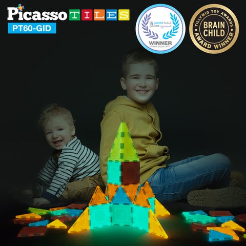 Picasso-Tiles 60 bitar Glow in the Dark - 5