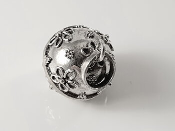 Änglapling blommor 16mm , 925-silver