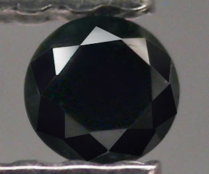 0,08 ct Muy bonito diamante negro natural redondo de 2,7 mm - 3