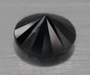 0,08 ct Muy bonito diamante negro natural redondo de 2,7 mm - 2
