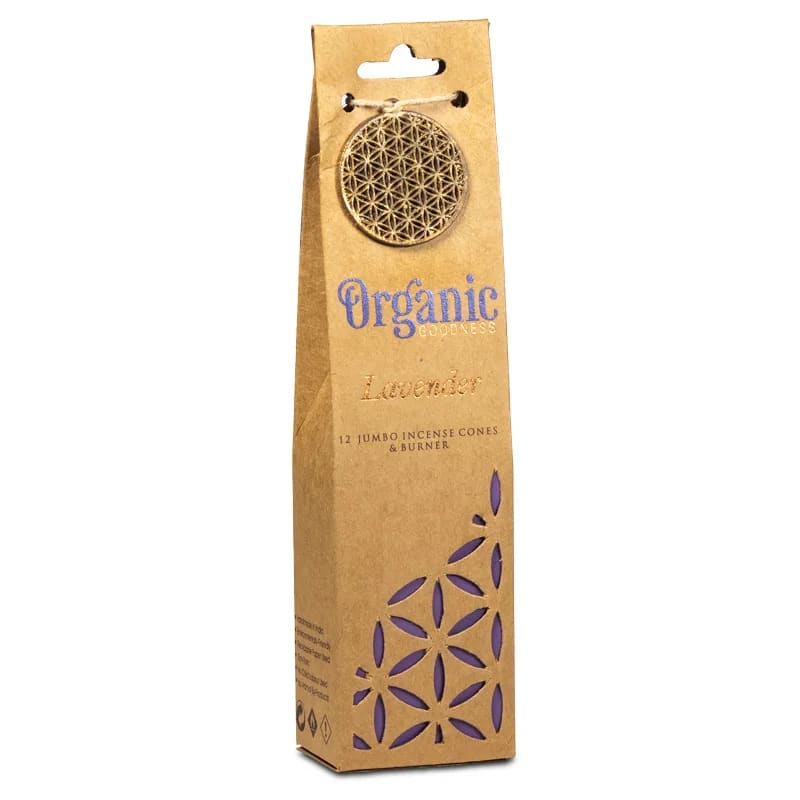Organic Goodness / Ekologisk Rökelse Koner , Lavendel