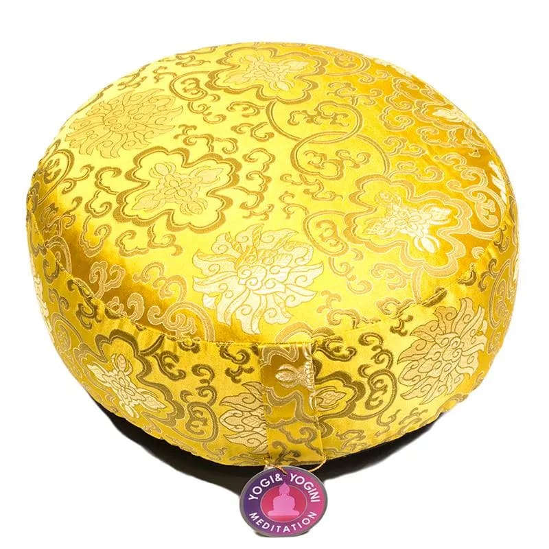 Meditationskudde - Lotus  -  Gul / Guld