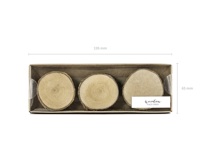 Placeringskort | 6-pack | Trä -1 