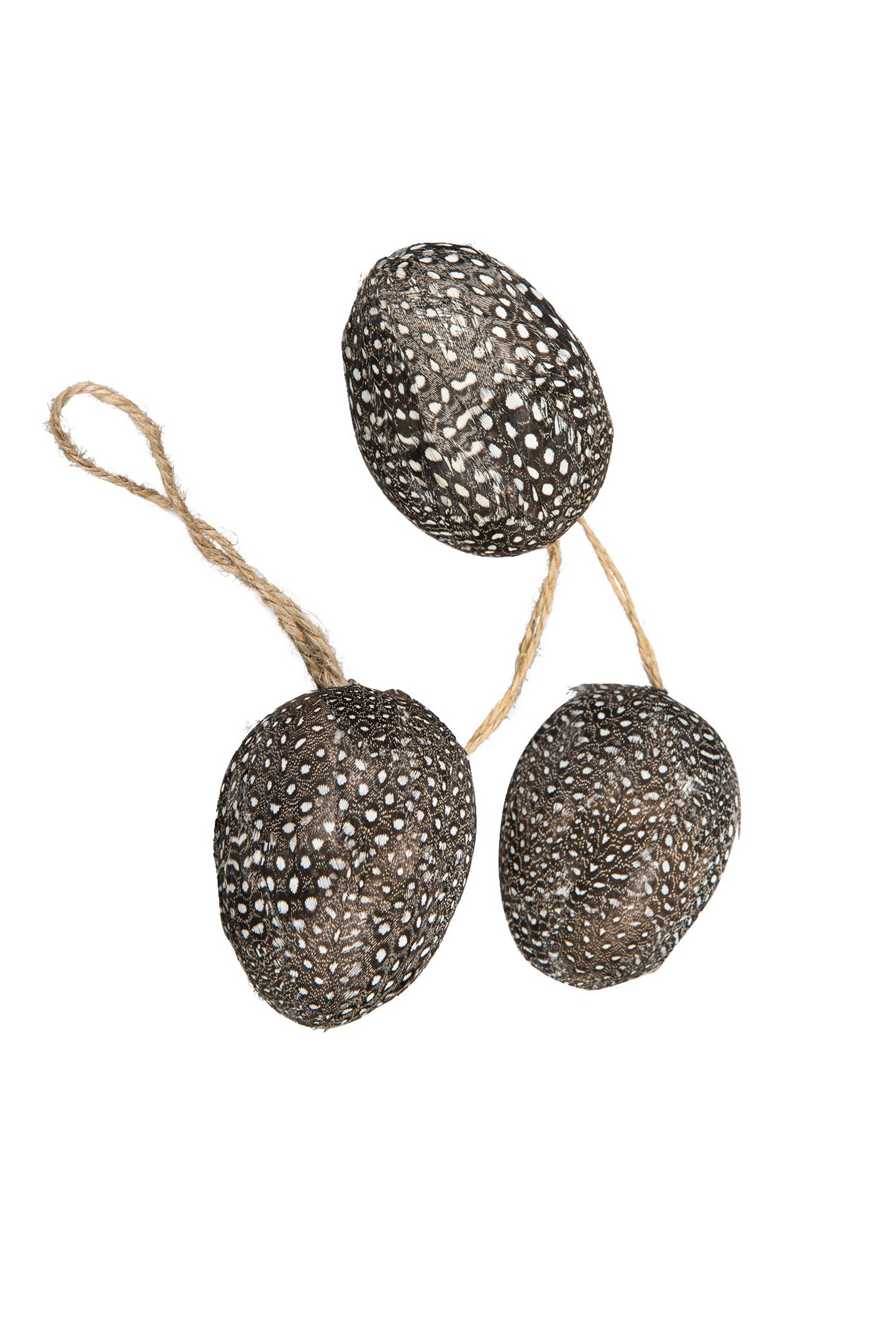 Ägg/Prick Fjäder Häng - 6 cm - 2
