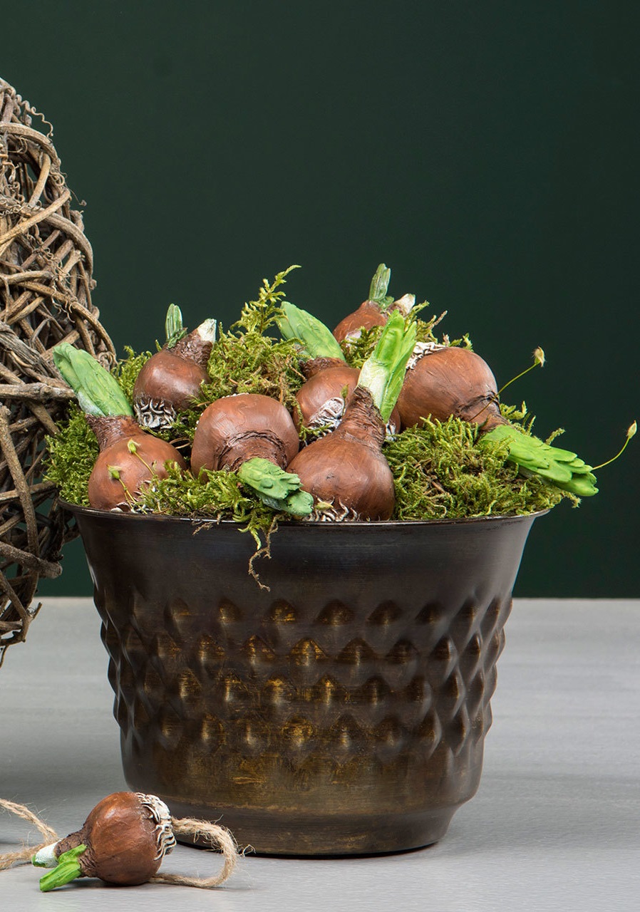 Flower bulb Stick Natural Poly - 6 cm
