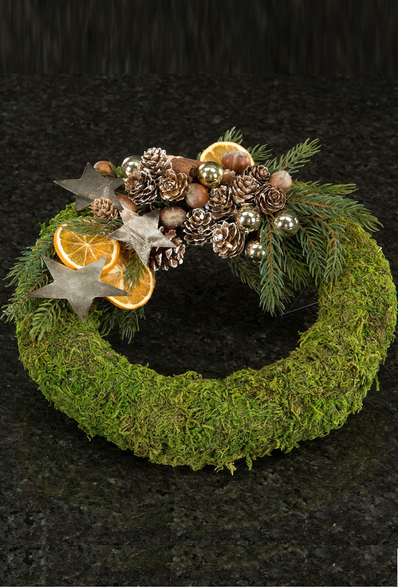 Moss wreath - Ø40x9 cm
