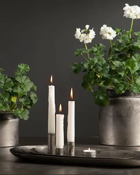 Candle holder/Magnet Cloudy/Rusty - Kronljus - 1 piece