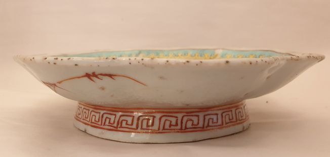 Skål på fot, eventuellt Guangxu Nian Zhi (1875-1908) - 2