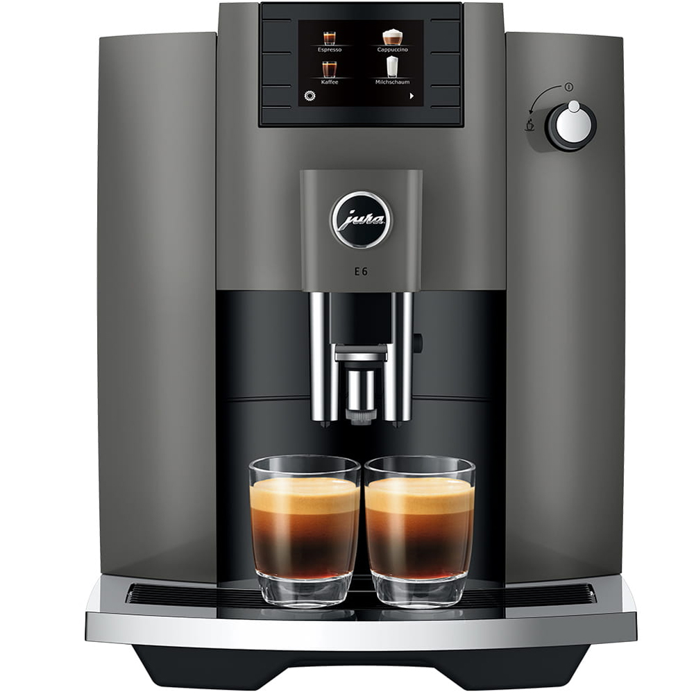 KaffeGrossisten - Jura E6 - Dark Bean Inox 15439) to cup (EC