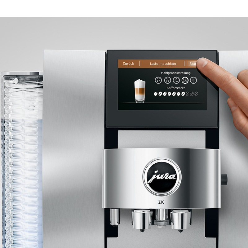 Jura Z10 Aluminium White (15348) Bean to cup