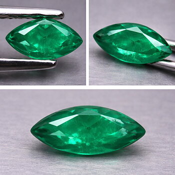 Piedra preciosa de esmeralda colombiana natural genuina de calidad superior rara de 0,28 ct