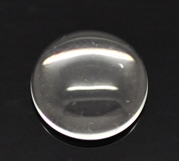 Cabochon in glass round 10x3,5mm  - 2