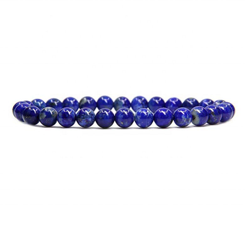 Lapis Lazuli  Stenarmband med 6mm pärlor