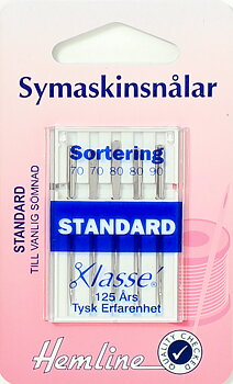 Symaskinsnålar - Standard storlek 70-80-90