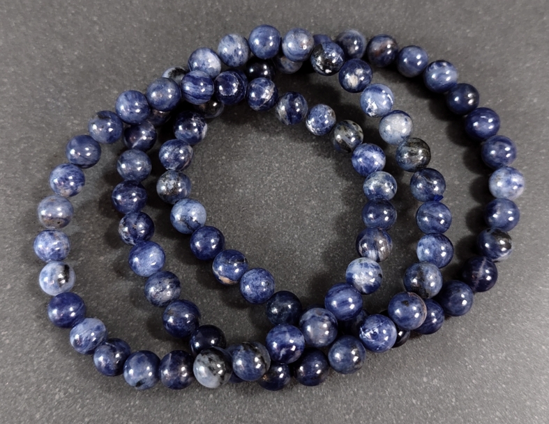 Sodalit Stenarmband  - 6mm pärlor