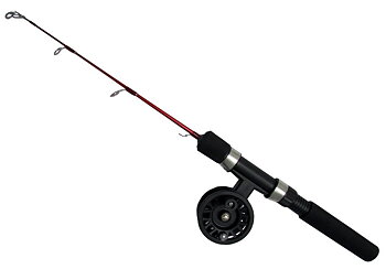 Fibe isfiskekombo med flugrulle medium styvt