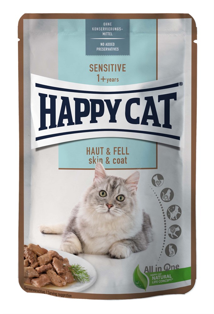 Happycat portionspåse Skin & Coat