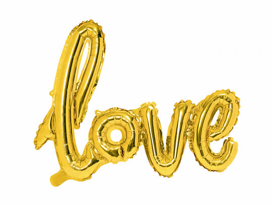 Folieballong love Guld - 2