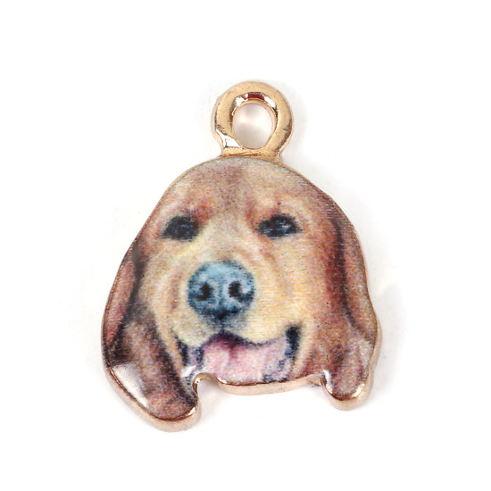 Charm   Enameld Dog, Golden Retriver