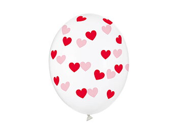 Ballonger | 6-pack | Röda hjärtan