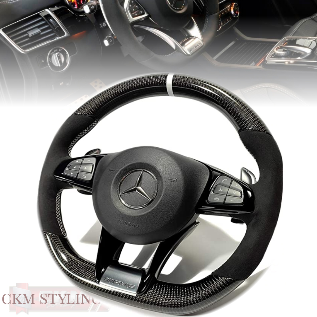 1. Steering sport FACELIFT 2016 style carbon/Leather PLUG N PLAY