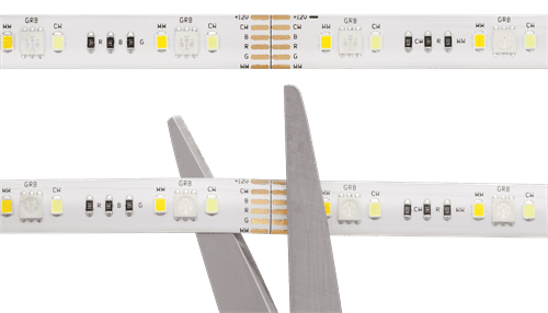 Deltaco Smart Home LED-list förlängning, 1m, RGB, 2700K-6500K - Vit - 5