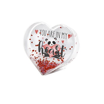 Glitter-fotoramme, Heart