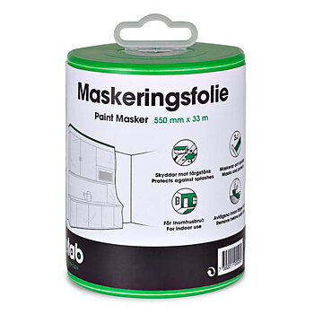 Maskeringsfolie 55cm x 33 meter
