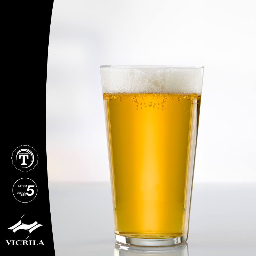 Drink- / ölglas Conil 33 cl, härdat glas - 6