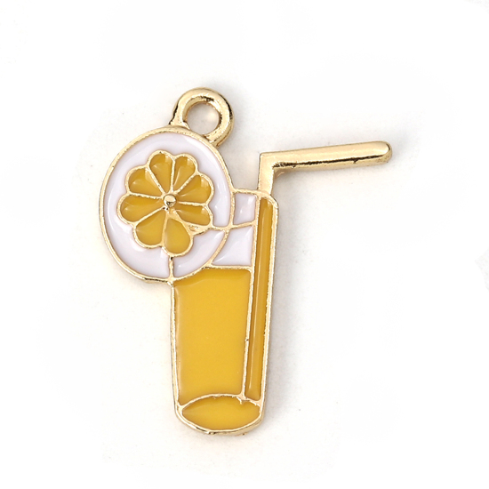 Berlock - Emaljerad Drink, Citron