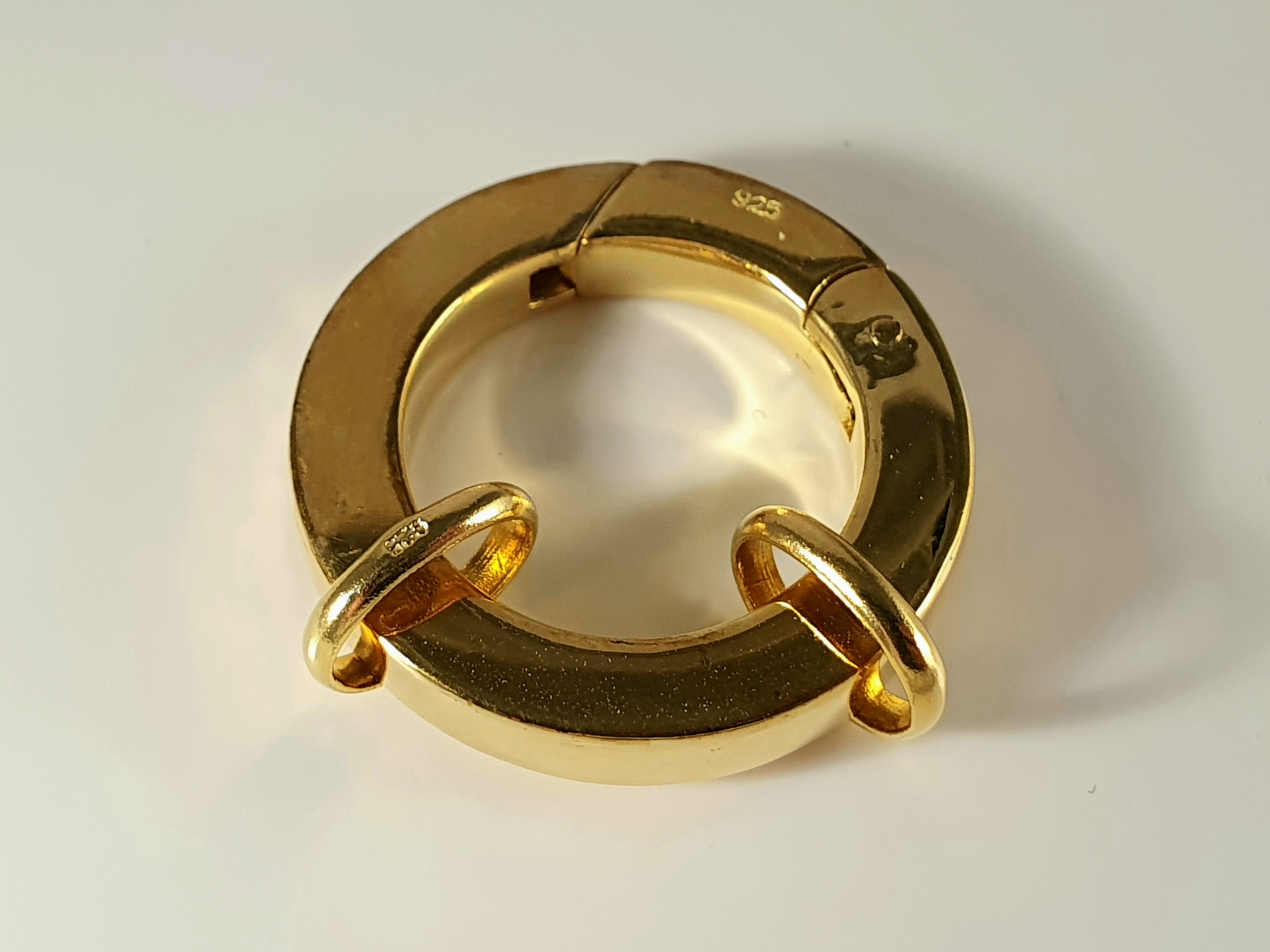 Ringlås 25mm fg med ringar 925-silver - 3