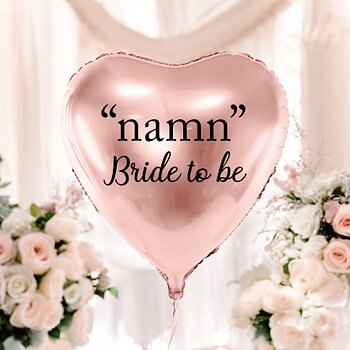 Ballong med valfritt namn - "Bride to be" -1