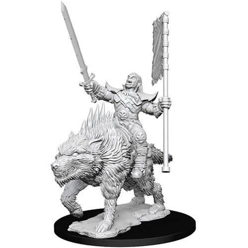 Pathfinder Battles Deep Cuts Minis: Orc on Dire Wolf