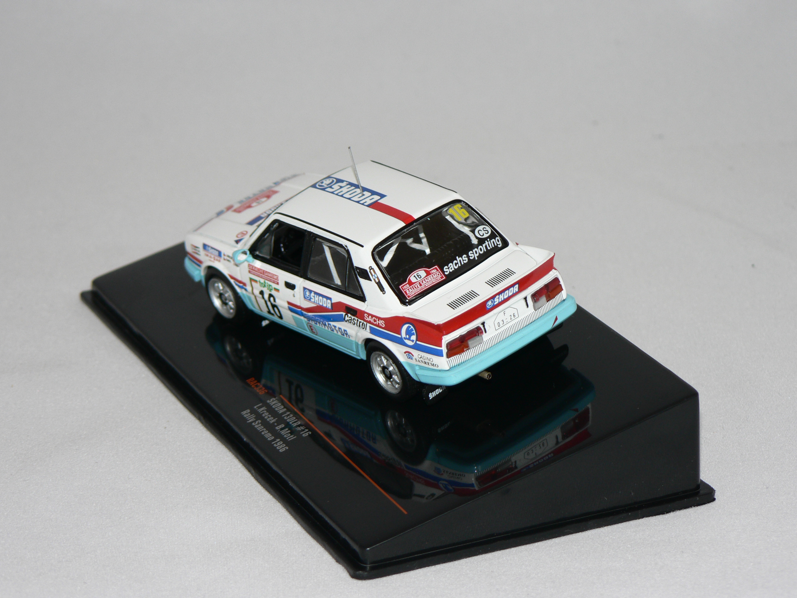 Skoda 130 LR  #16 ( L.Krecek/B.Motl  1986 San Remo )  IXO 1:43 - 2